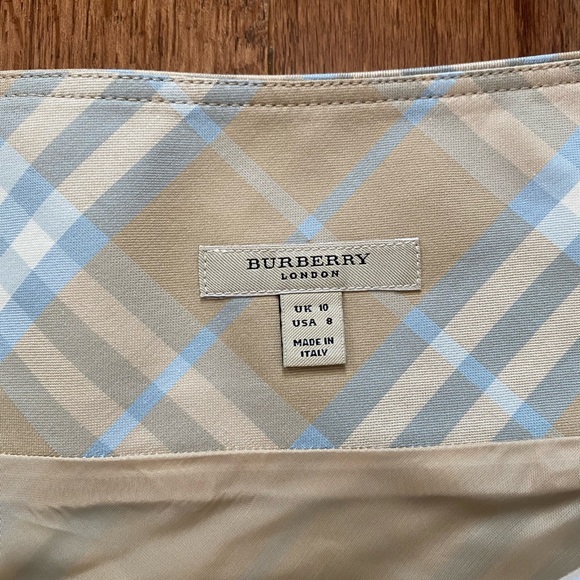 NWOT authentic burberry london nova check below the knee skirt midi - Picture 5 of 7